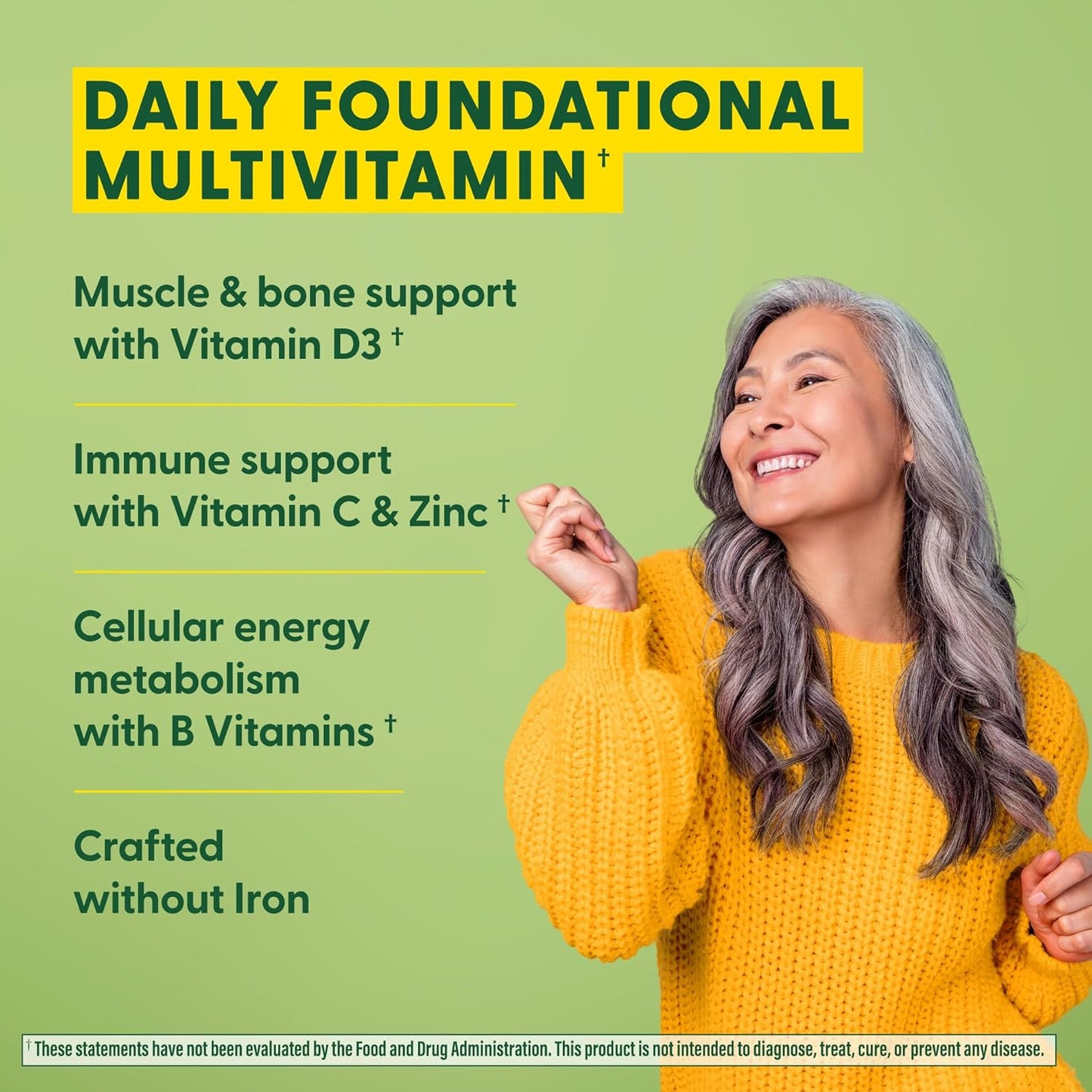 MegaFood One Daily Iron Free Multivitamin - Multivitamin for Women and Men - with Real Food - Immune Support Supplement - Bone Health - Energy Metabolism - Vegetarian; Non-GMO; No Iron - 90 Tablets